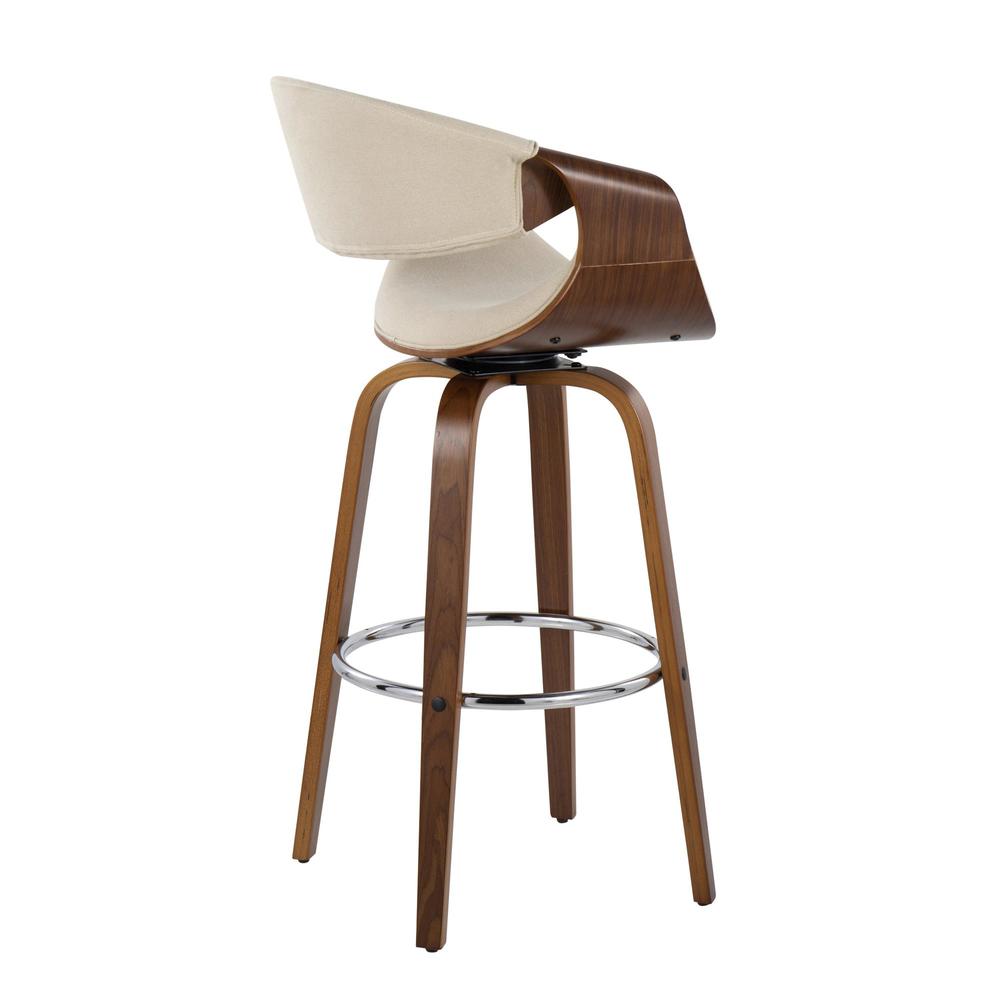 Curvini 30'' Fixed Height Barstool - Set of 2. Picture 8