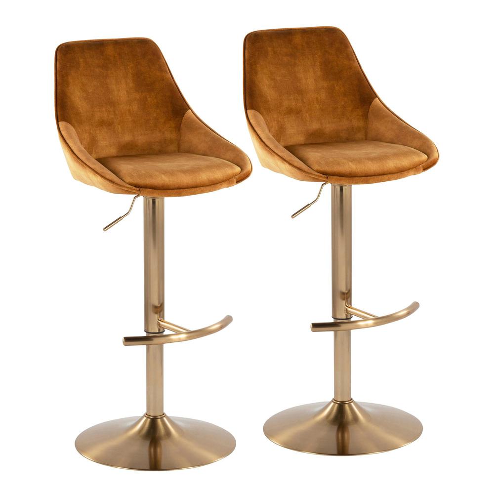Diana Adjustable Bar Stool - Set of 2. Picture 1