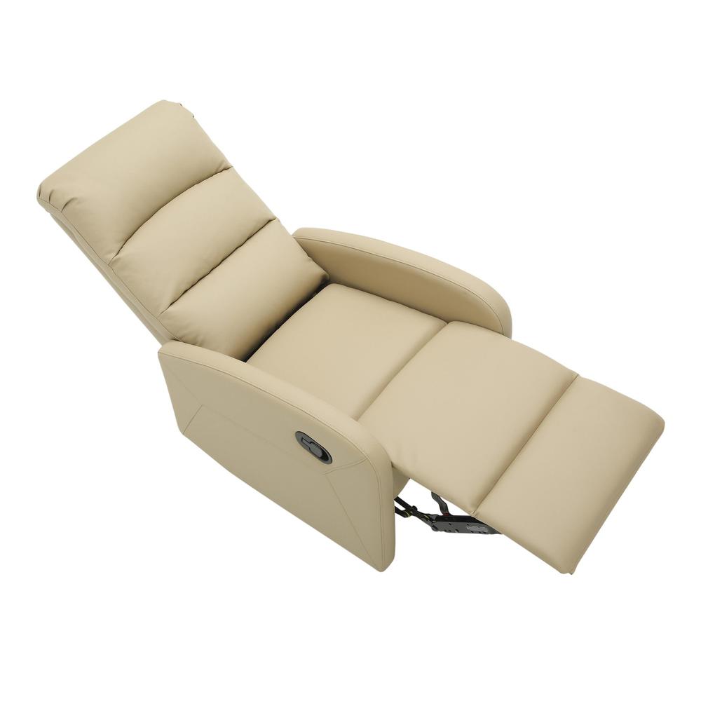 Beige PU Dormi Recliner Chair. Picture 7
