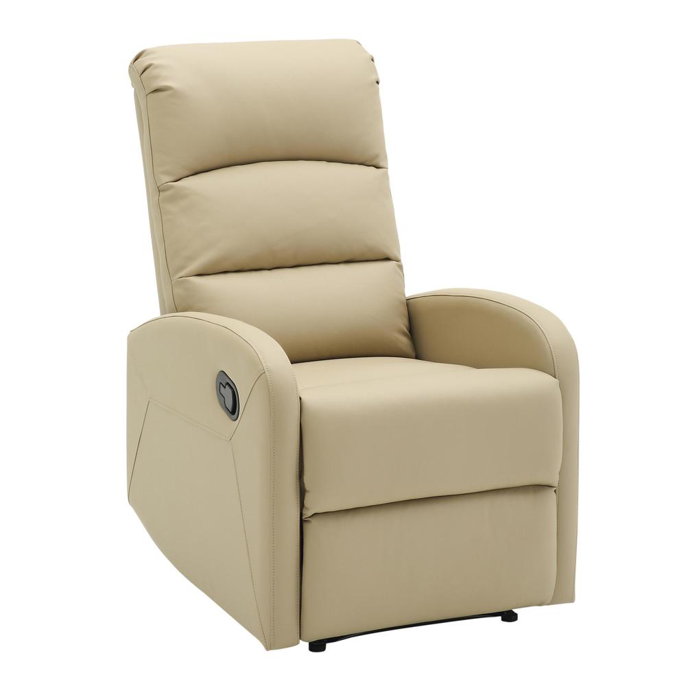 Beige PU Dormi Recliner Chair. Picture 1