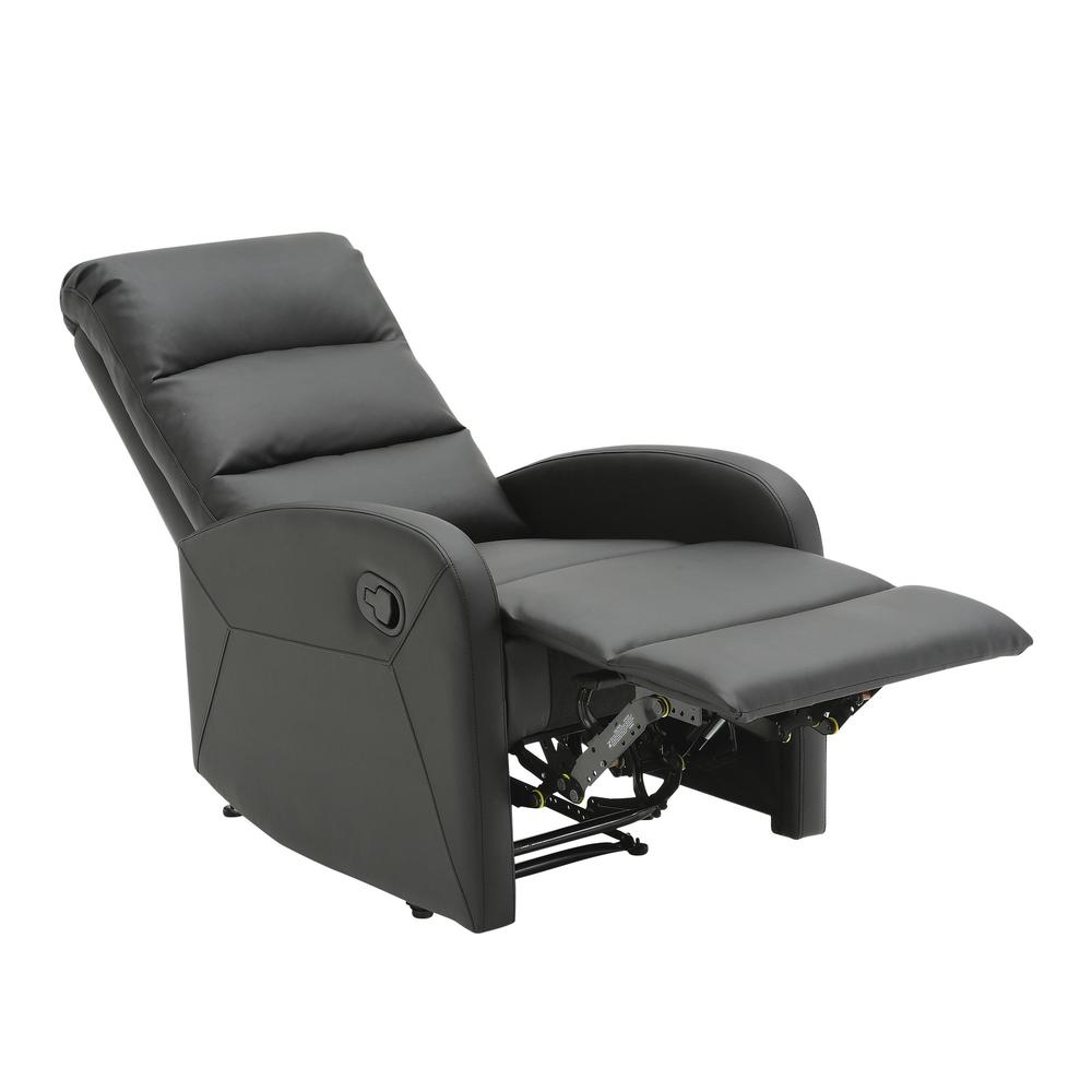 Black PU Dormi Recliner Chair. Picture 8