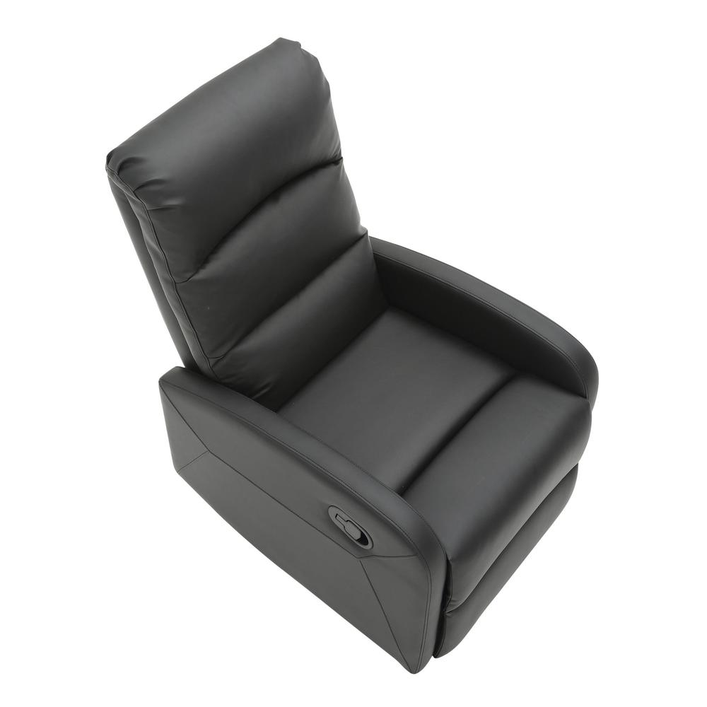 Black PU Dormi Recliner Chair. Picture 6