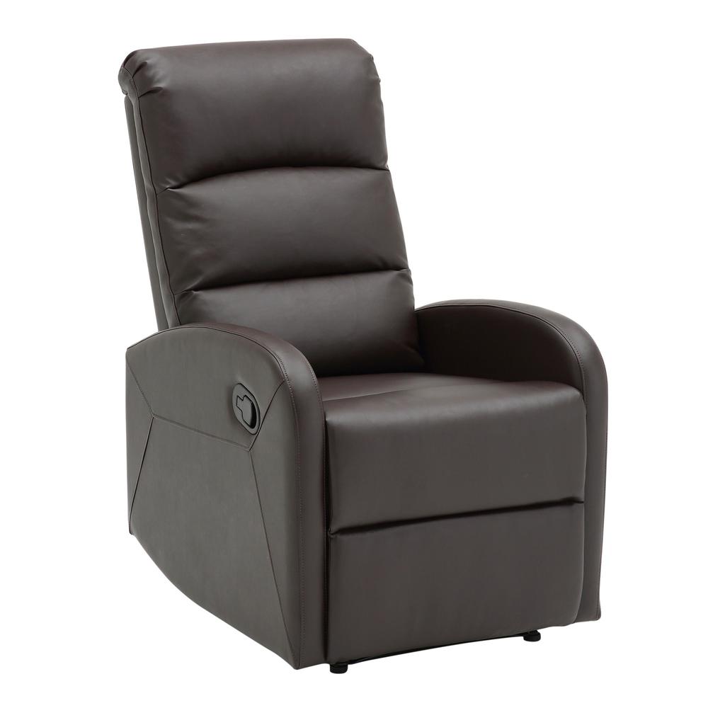 Brown PU Dormi Recliner Chair. Picture 1