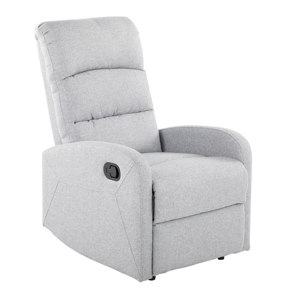 Grey Fabric Dormi Recliner Chair. Picture 1