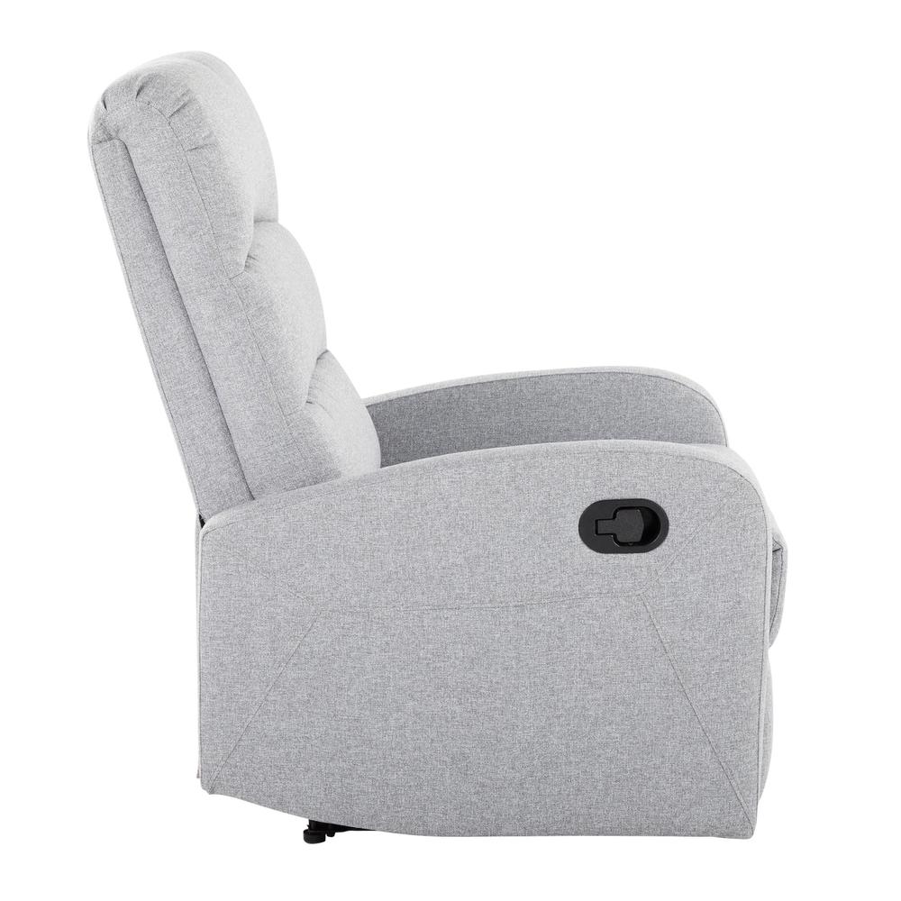 Grey Fabric Dormi Recliner Chair. Picture 2