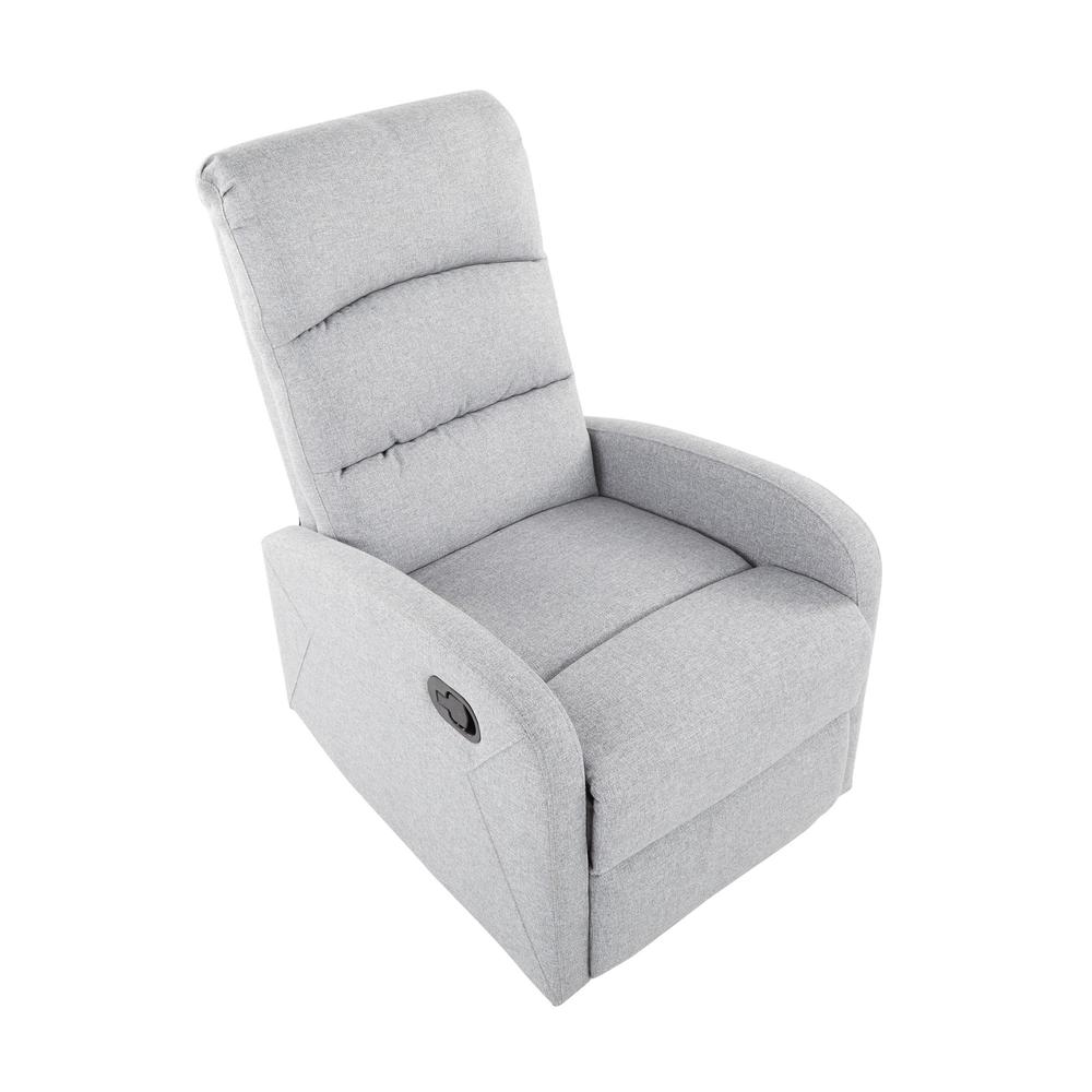 Grey Fabric Dormi Recliner Chair. Picture 6