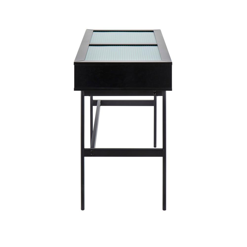 Black Steel, Black Wood Emery Console Table. Picture 3