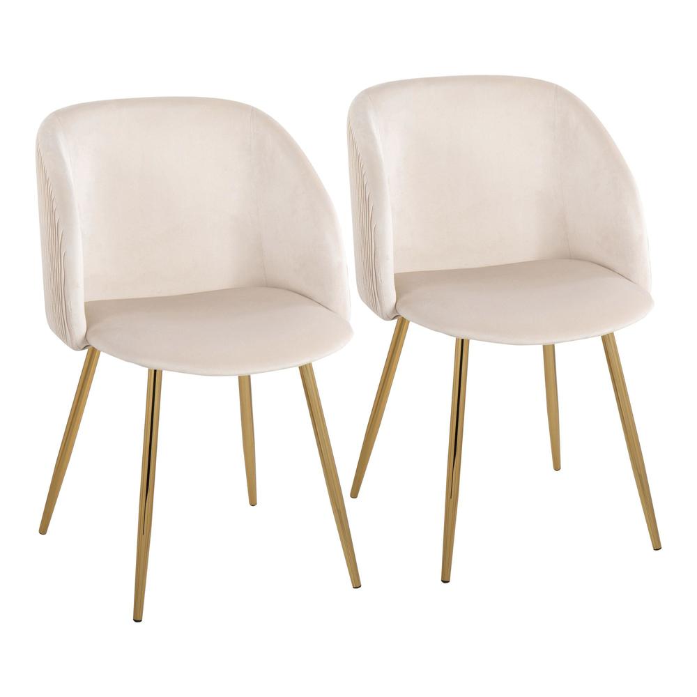 Fran Pleated Waves Chair - Set of 2. Picture 1