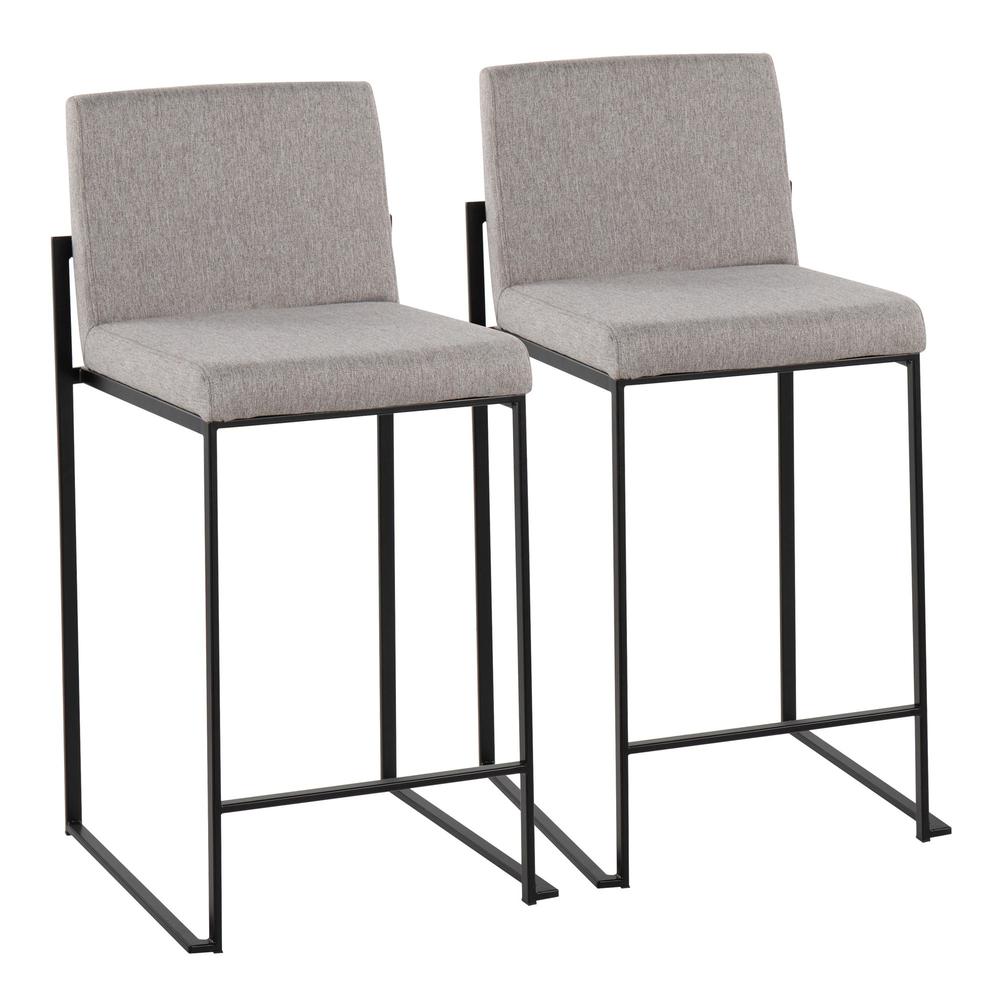 Fuji High Back Counter Stool - Set of 2. Picture 1