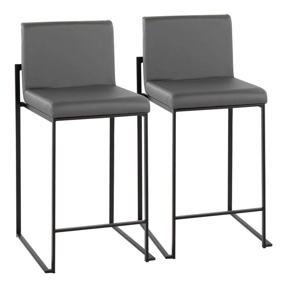 Fuji High Back Counter Stool - Set of 2. Picture 1