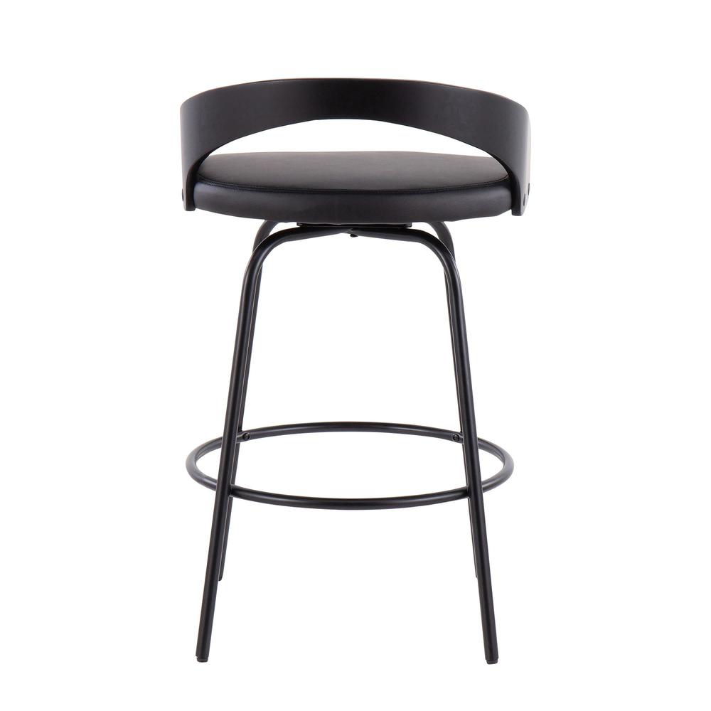 Grotto Claire Swivel Fixed-Height Counter Stool - Set of 2. Picture 5