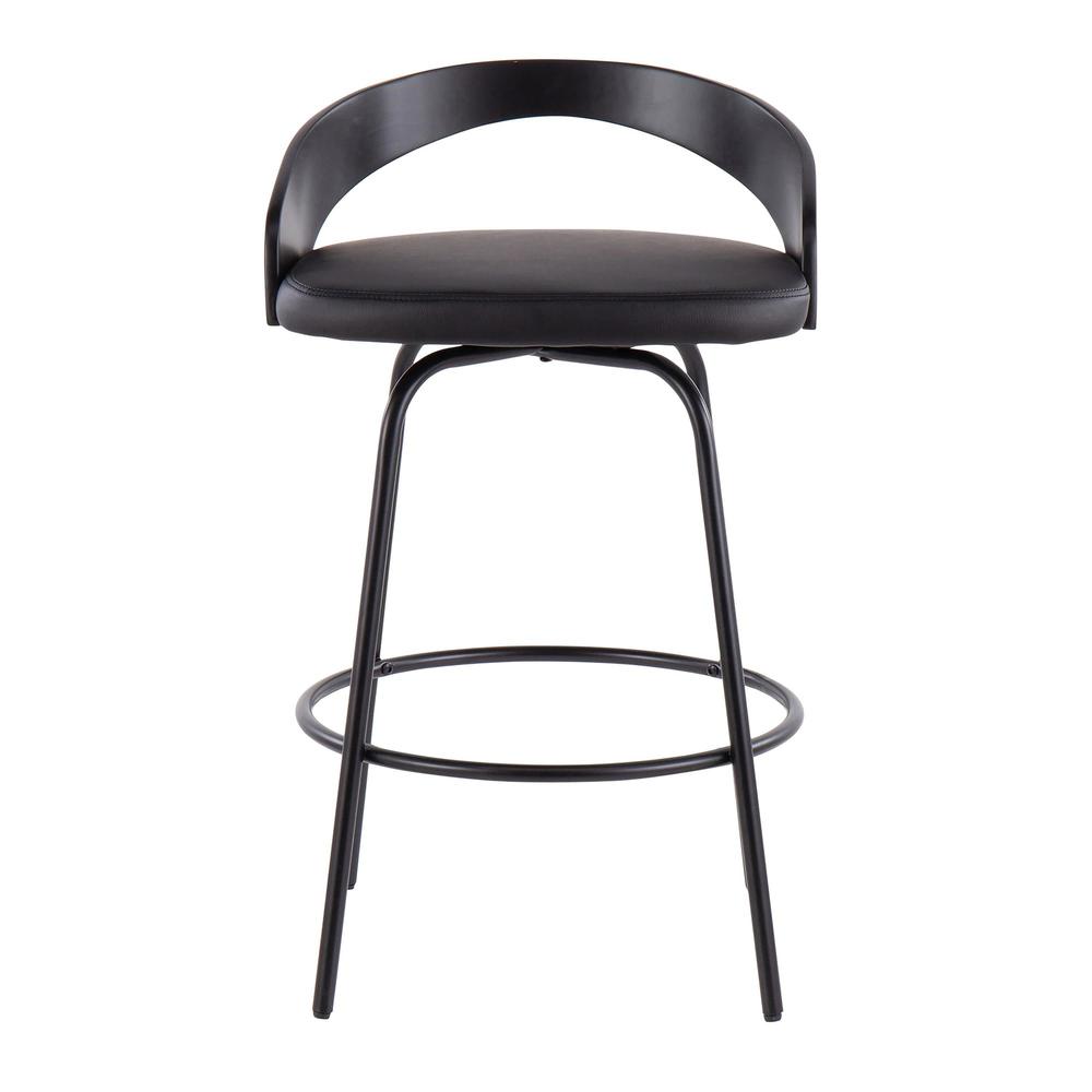 Grotto Claire Swivel Fixed-Height Counter Stool - Set of 2. Picture 6