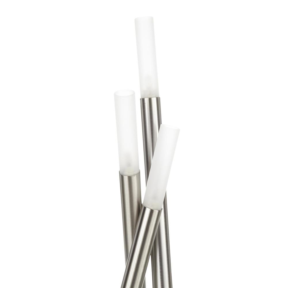 Icicle Contemporary Table Lamp in Brushed Nickel. Picture 6