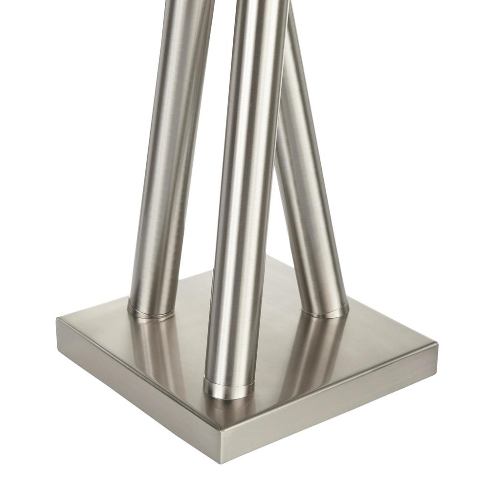 Icicle Contemporary Table Lamp in Brushed Nickel. Picture 7