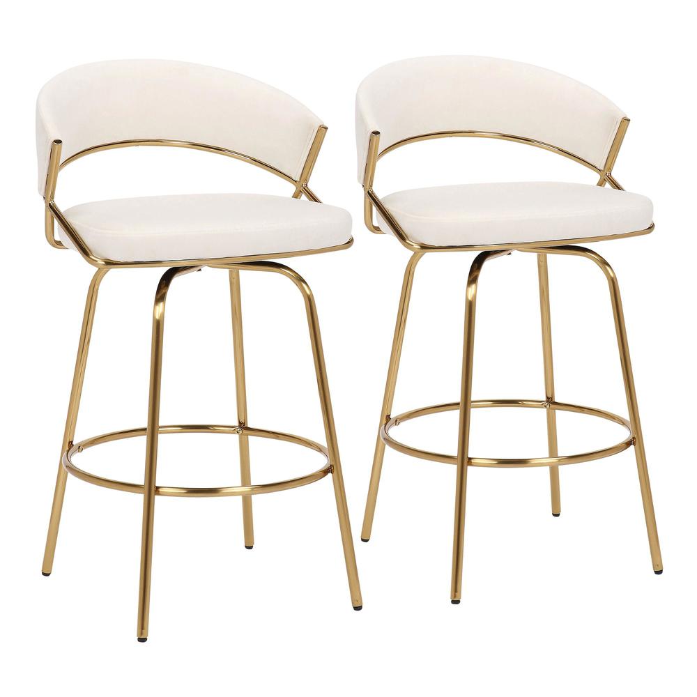 Jie Fixed-height Counter Stool - Set of 2. Picture 1
