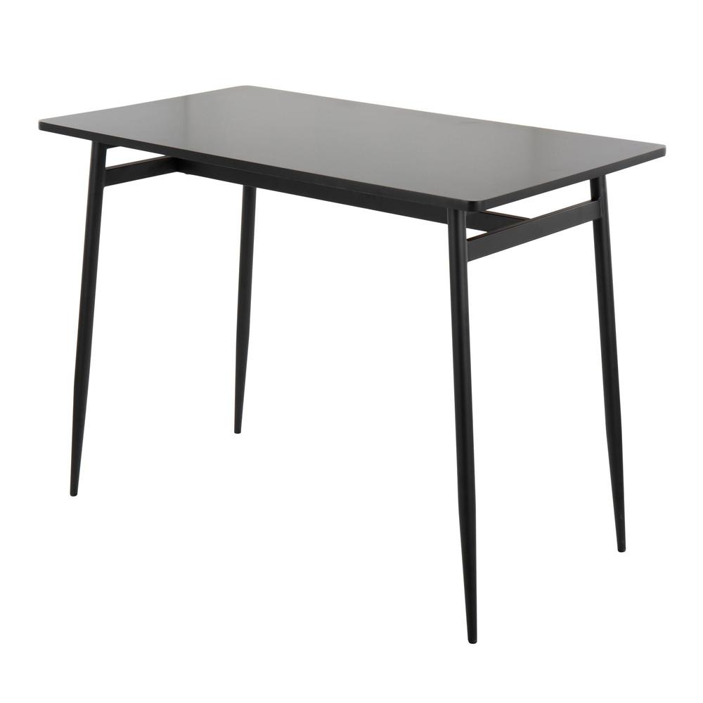 Black Metal, Black Wood Marcel Counter Table. Picture 3