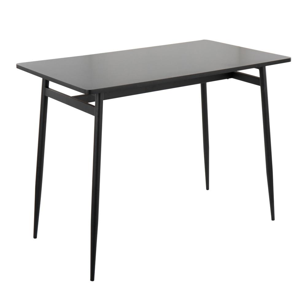 Black Metal, Black Wood Marcel Counter Table. Picture 1