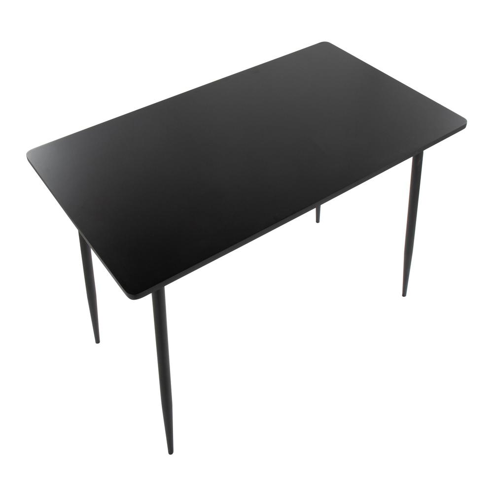Black Metal, Black Wood Marcel Counter Table. Picture 5