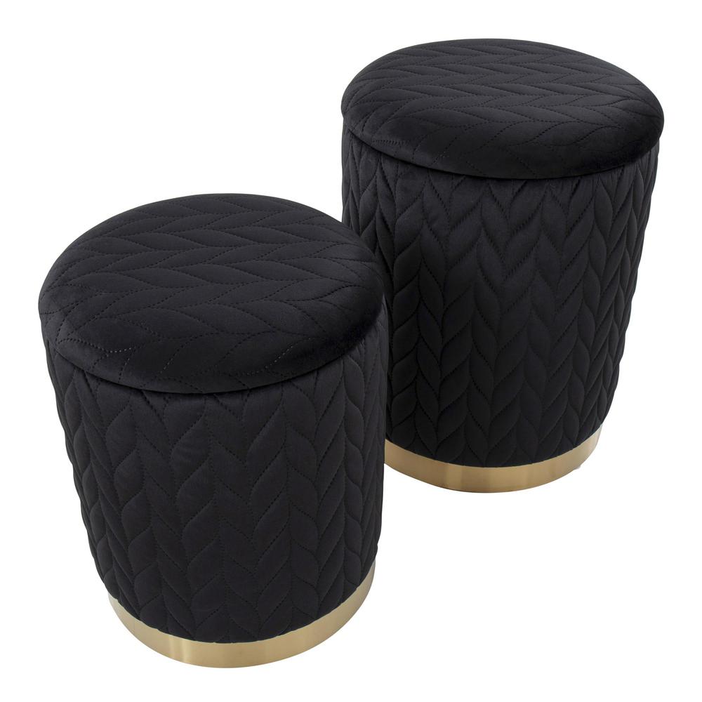 Marla Quilted Ottoman Set. Picture 2