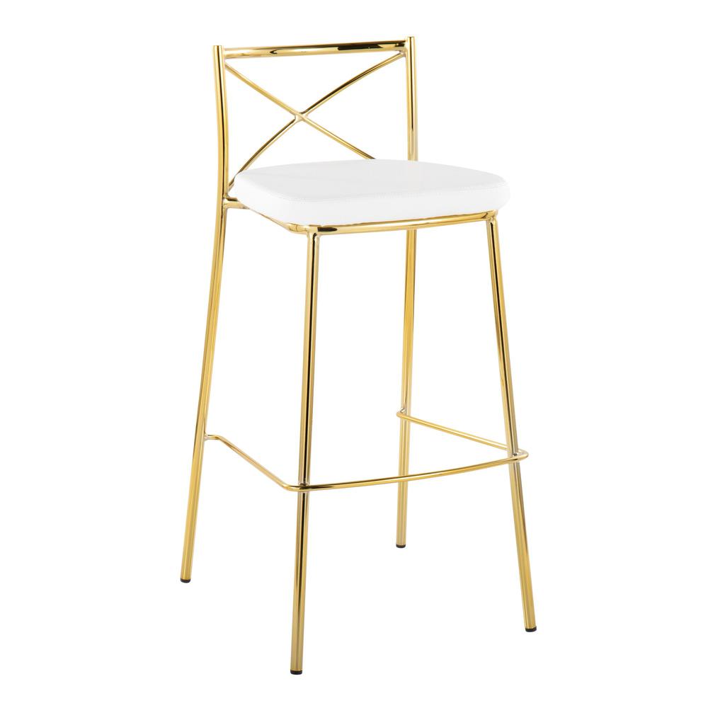 Modern Charlotte 30" Fixed-Height Barstool - Set of 2. Picture 2