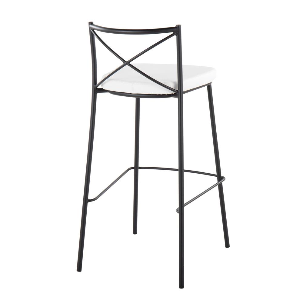 Modern Charlotte 30" Fixed-Height Barstool - Set of 2. Picture 4