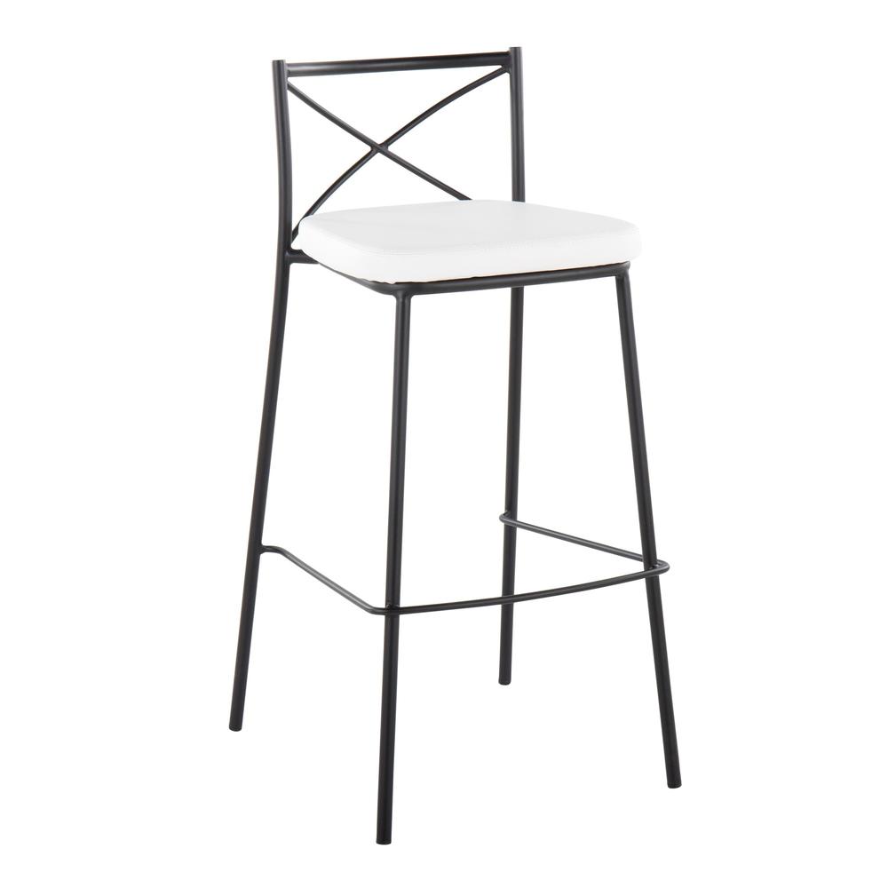 Modern Charlotte 30" Fixed-Height Barstool - Set of 2. Picture 2