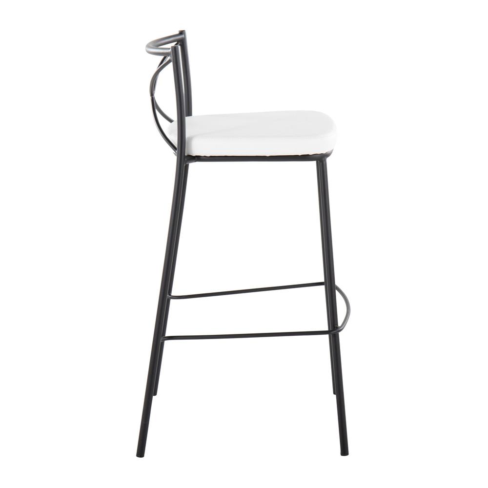 Modern Charlotte 30" Fixed-Height Barstool - Set of 2. Picture 3