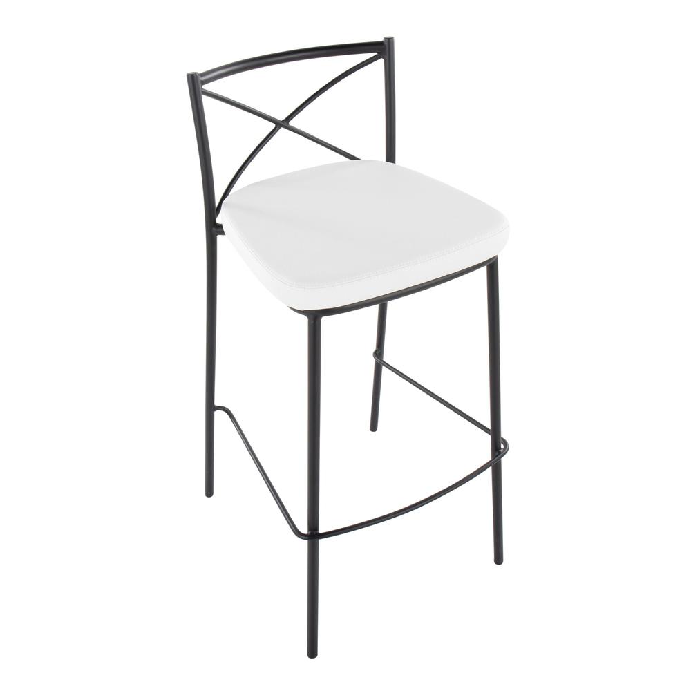 Modern Charlotte 30" Fixed-Height Barstool - Set of 2. Picture 7