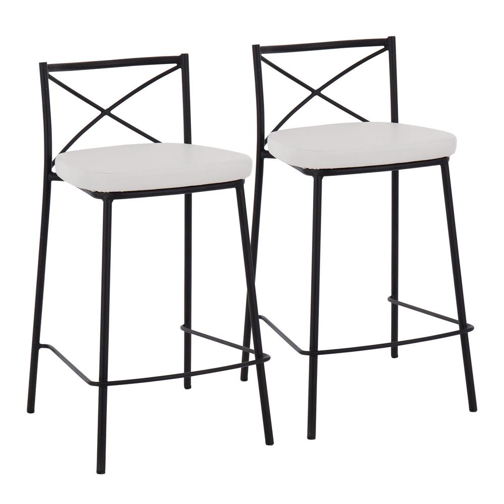 Modern Charlotte Counter Stool - Set of 2. Picture 1