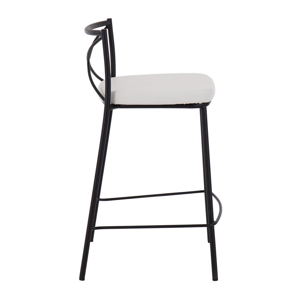 Modern Charlotte Counter Stool - Set of 2. Picture 3