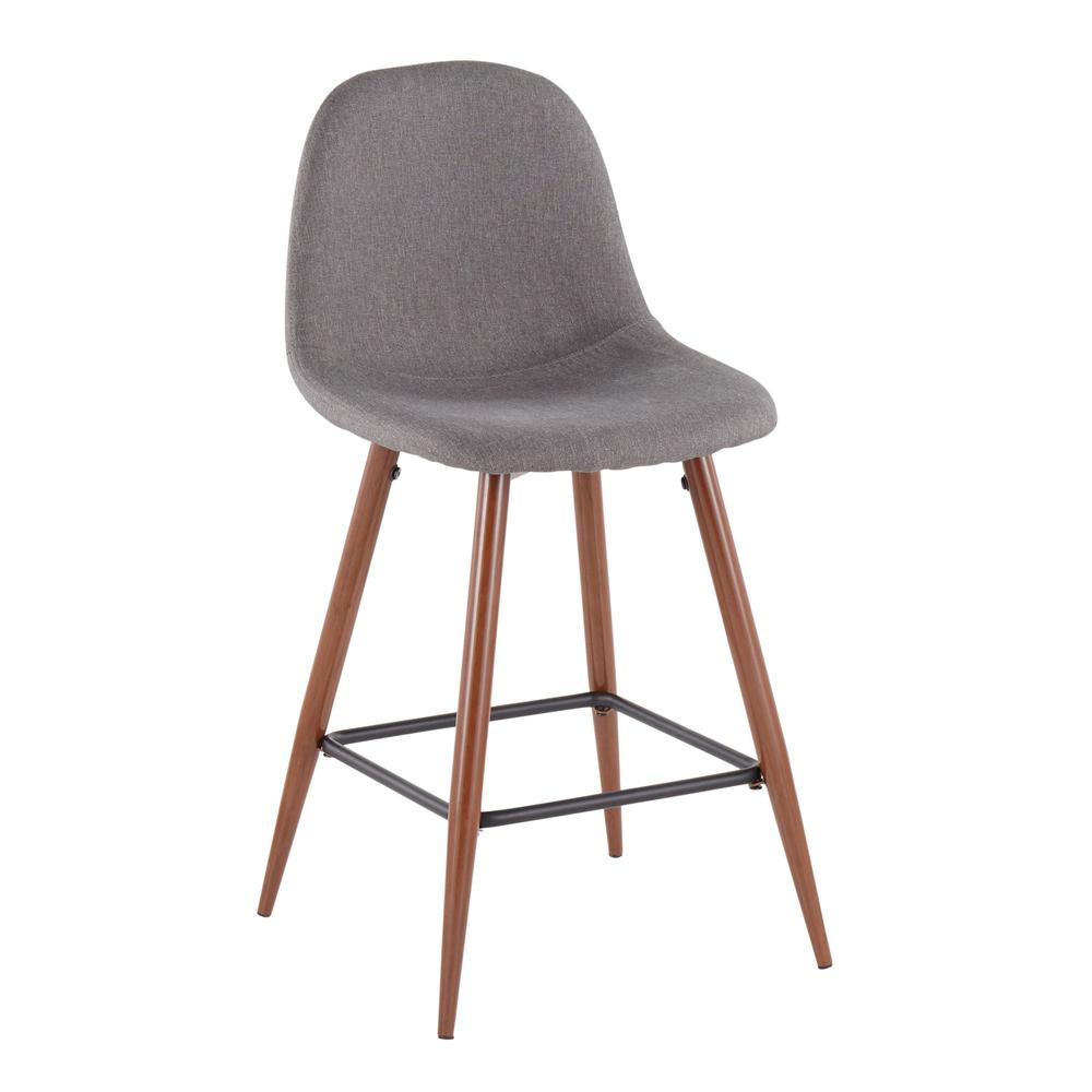 Pebble 24" Fixed-height Counter Stool - Set Of 2. Picture 2