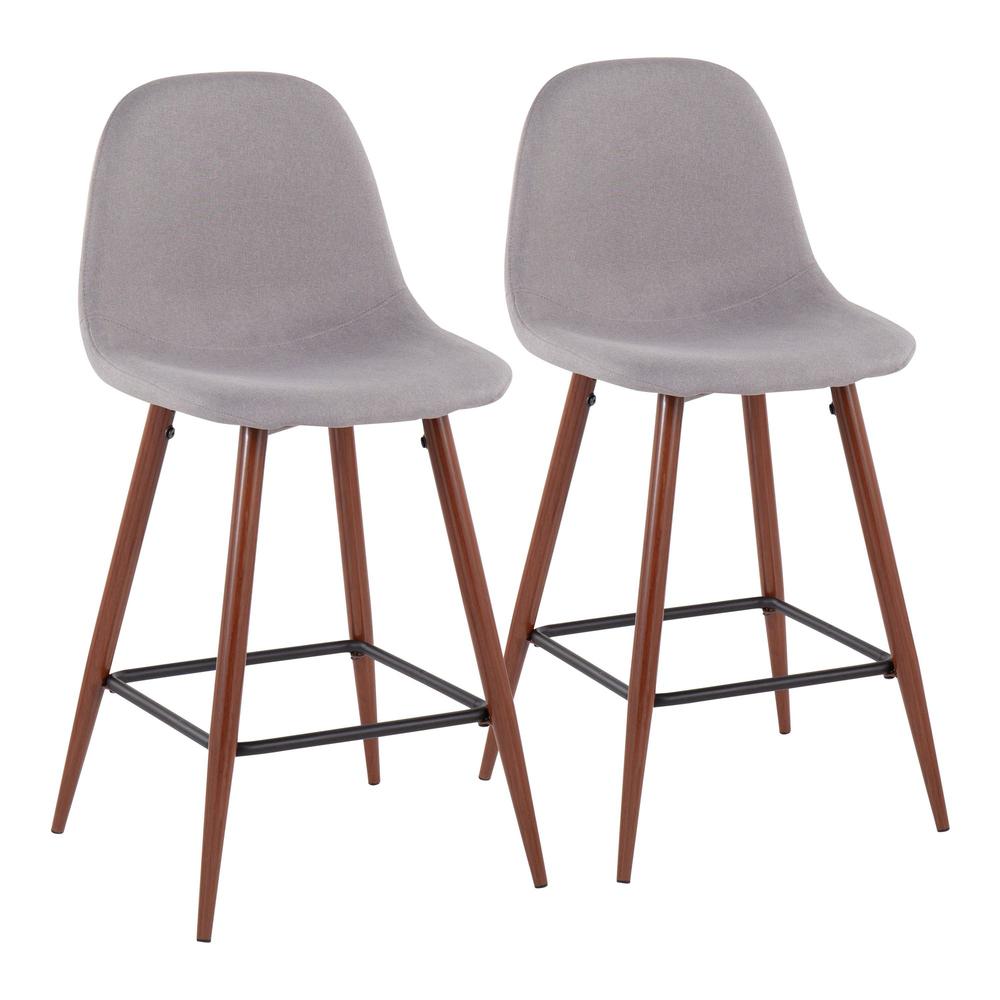 Pebble 24" Fixed-height Counter Stool - Set Of 2. Picture 1