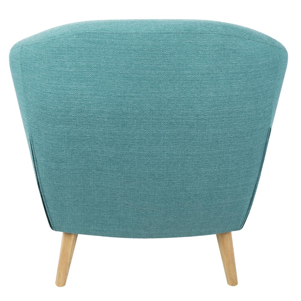 Rockwell Mid Century Modern Accent Chair in Teal. Picture 4