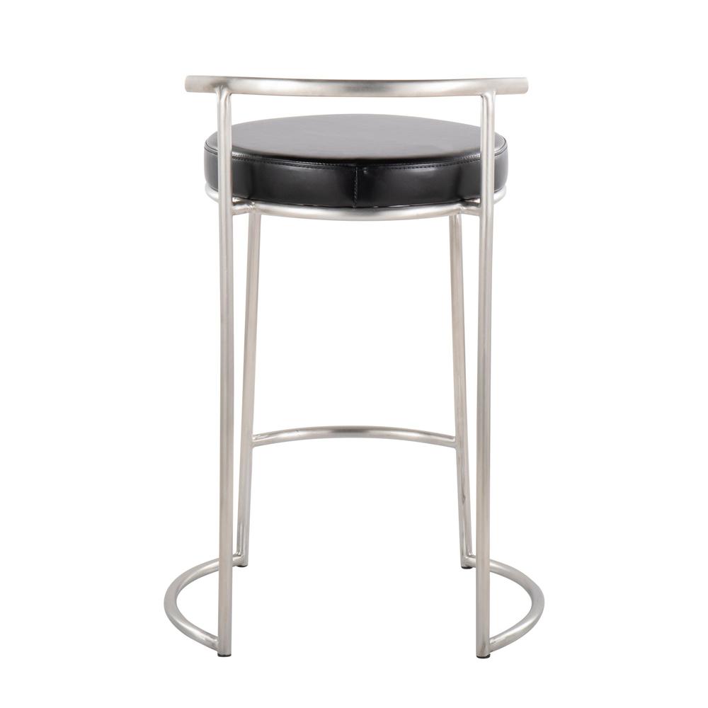 Round Fuji 26" Fixed-Height Counter Stool - Set of 2. Picture 5