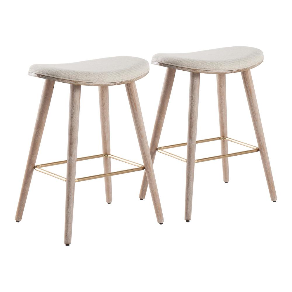 Saddle Counter Stool - Set of 2. Picture 1