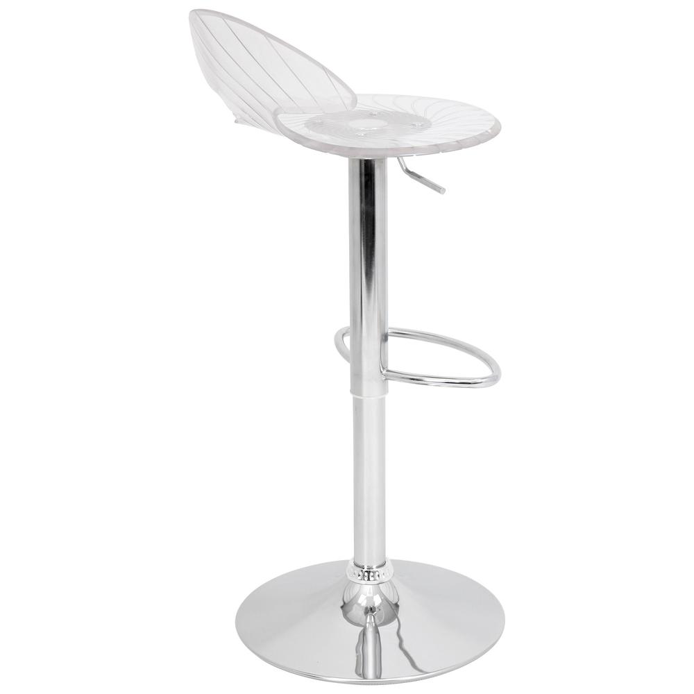 Spyra Contemporary Light Up and Height Adjustable Bar Stool in Multi. Picture 3