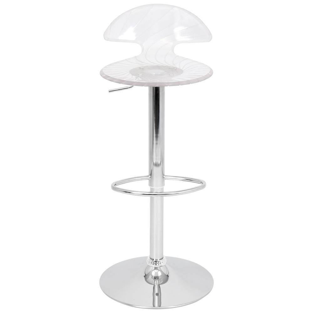 Spyra Contemporary Light Up and Height Adjustable Bar Stool in Multi. Picture 5