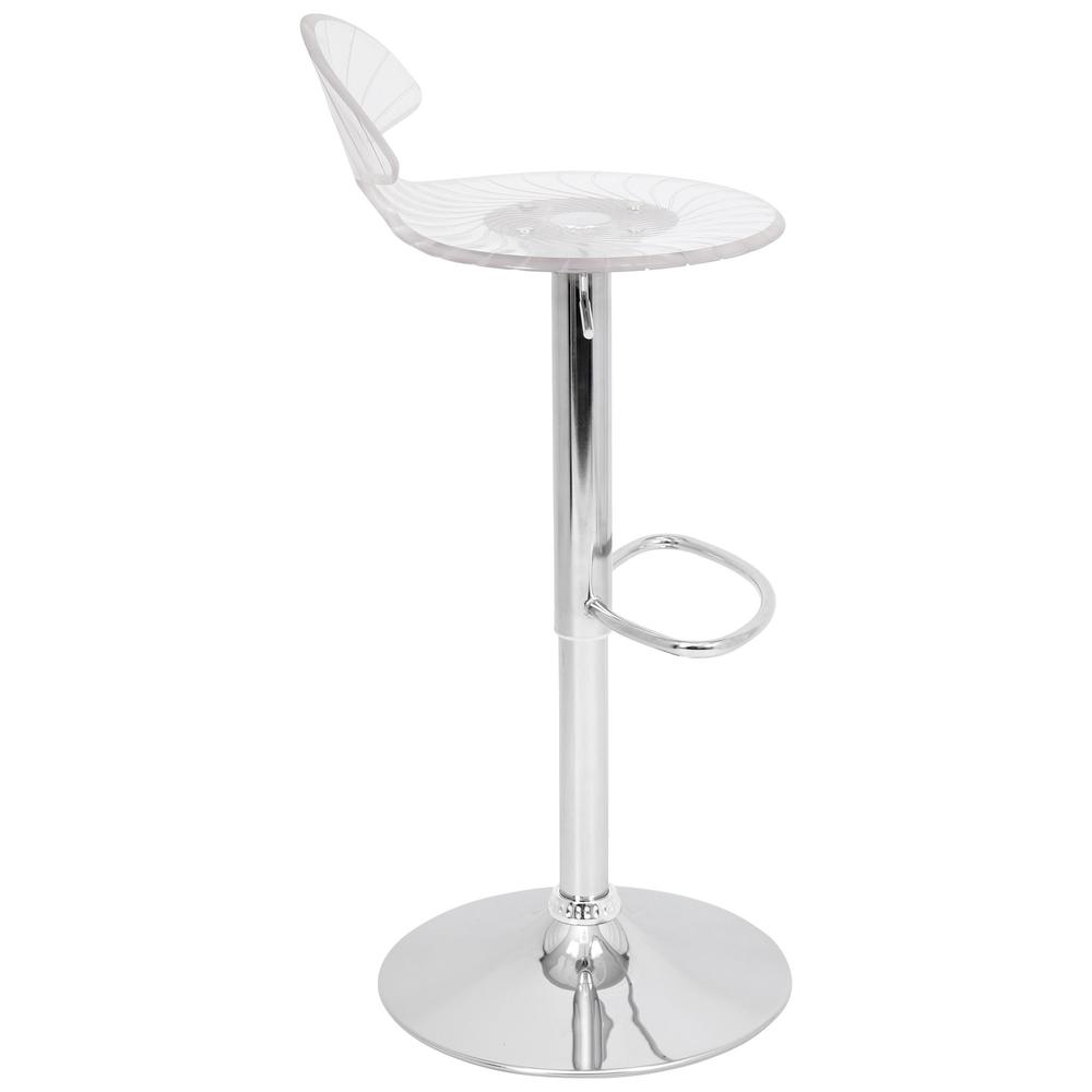 Spyra Contemporary Light Up and Height Adjustable Bar Stool in Multi. Picture 2