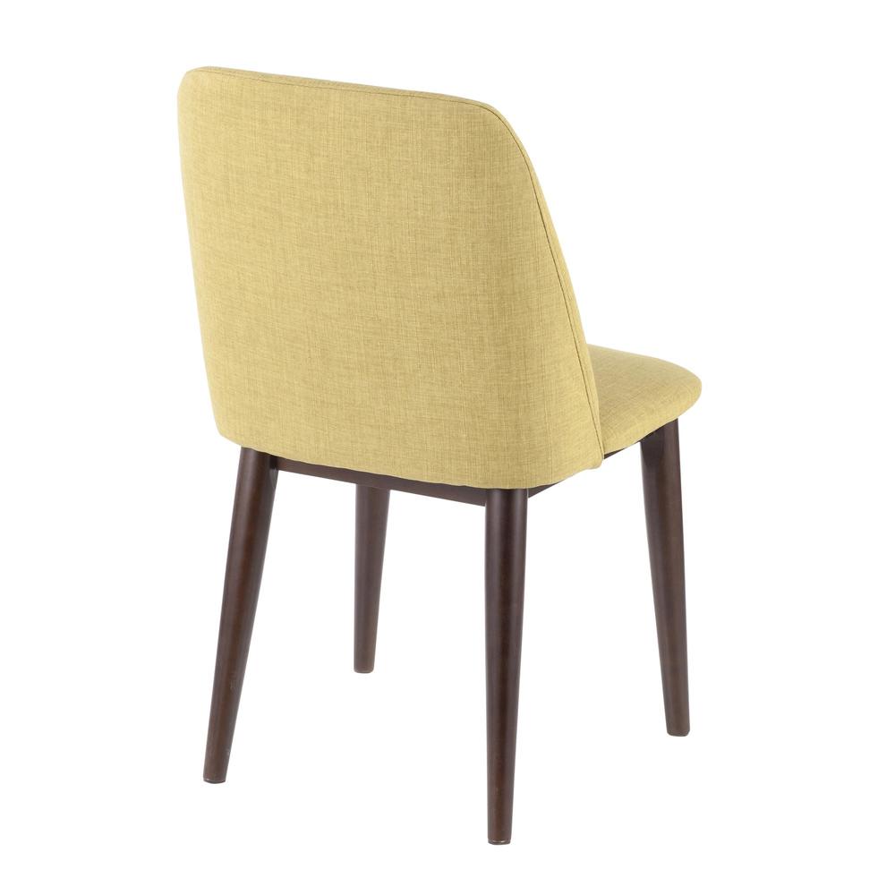 Tintori Contemporary Dining Chair in Green Fabric - Set of 2. Picture 4