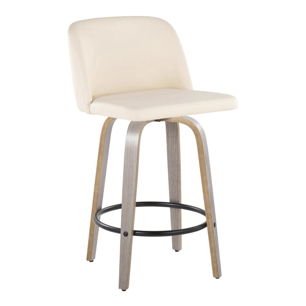 Toriano 26" Fixed Height Counter Stool - Set of 2. Picture 2