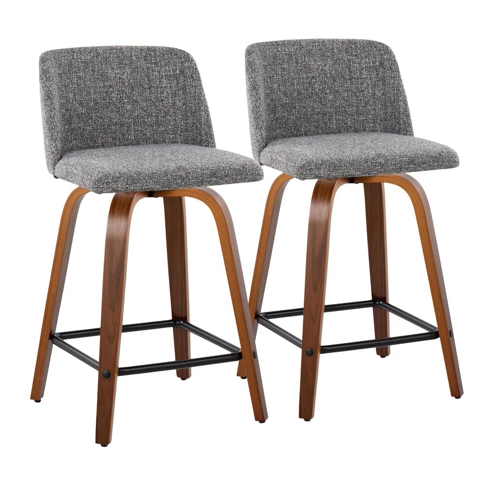 Toriano 24" Fixed Height Counter Stool - Set of 2. Picture 1