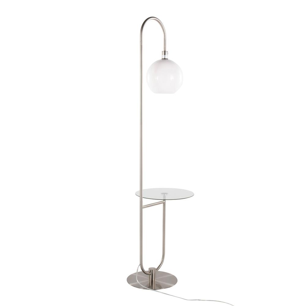 Trombone Floor Lamp with Table. Picture 4