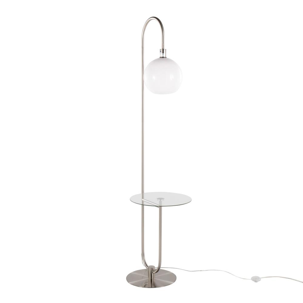 Trombone Floor Lamp with Table. Picture 2
