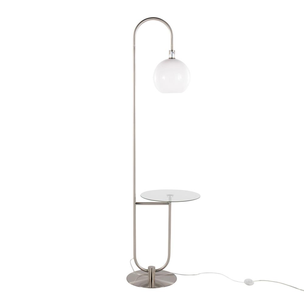 Trombone Floor Lamp with Table. Picture 3