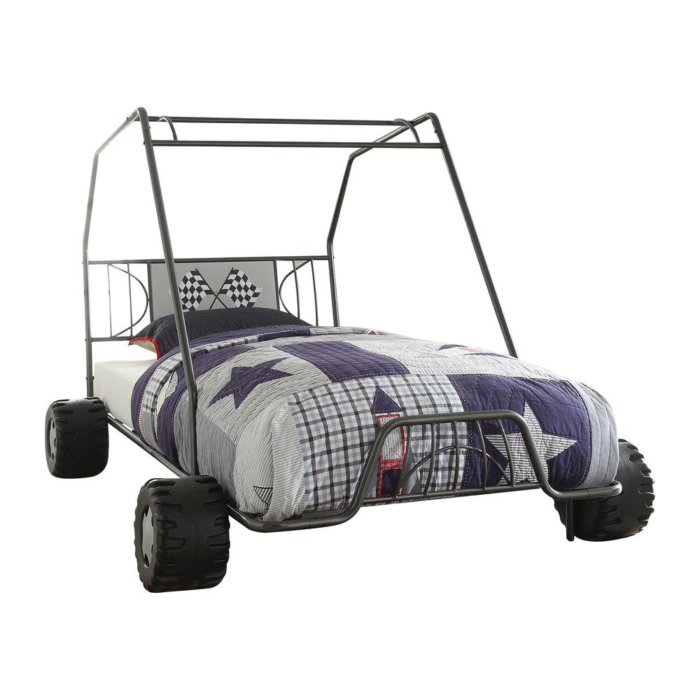 84" X 56" X 51" Twin Gunmetal Go Kart Bed - 285318. Picture 7