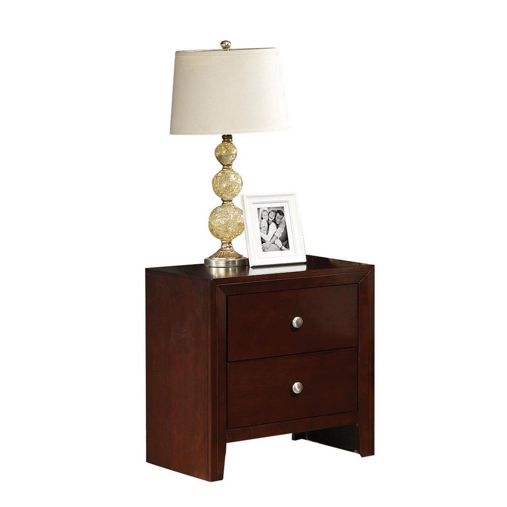 22" X 16" X 24" Brown Cherry Wooden Nightstand - 285543. Picture 2