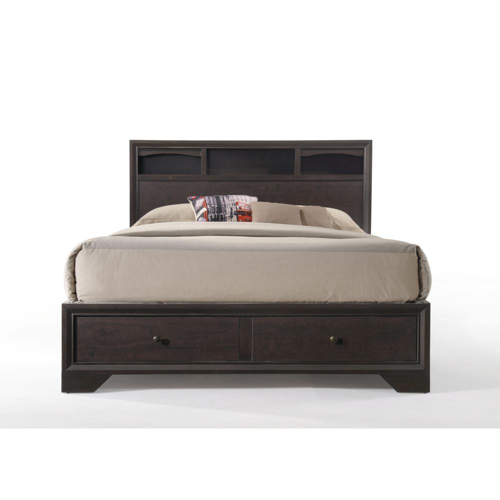 Rich Espresso Finish Queen Bed With Storage - 285860. Picture 6