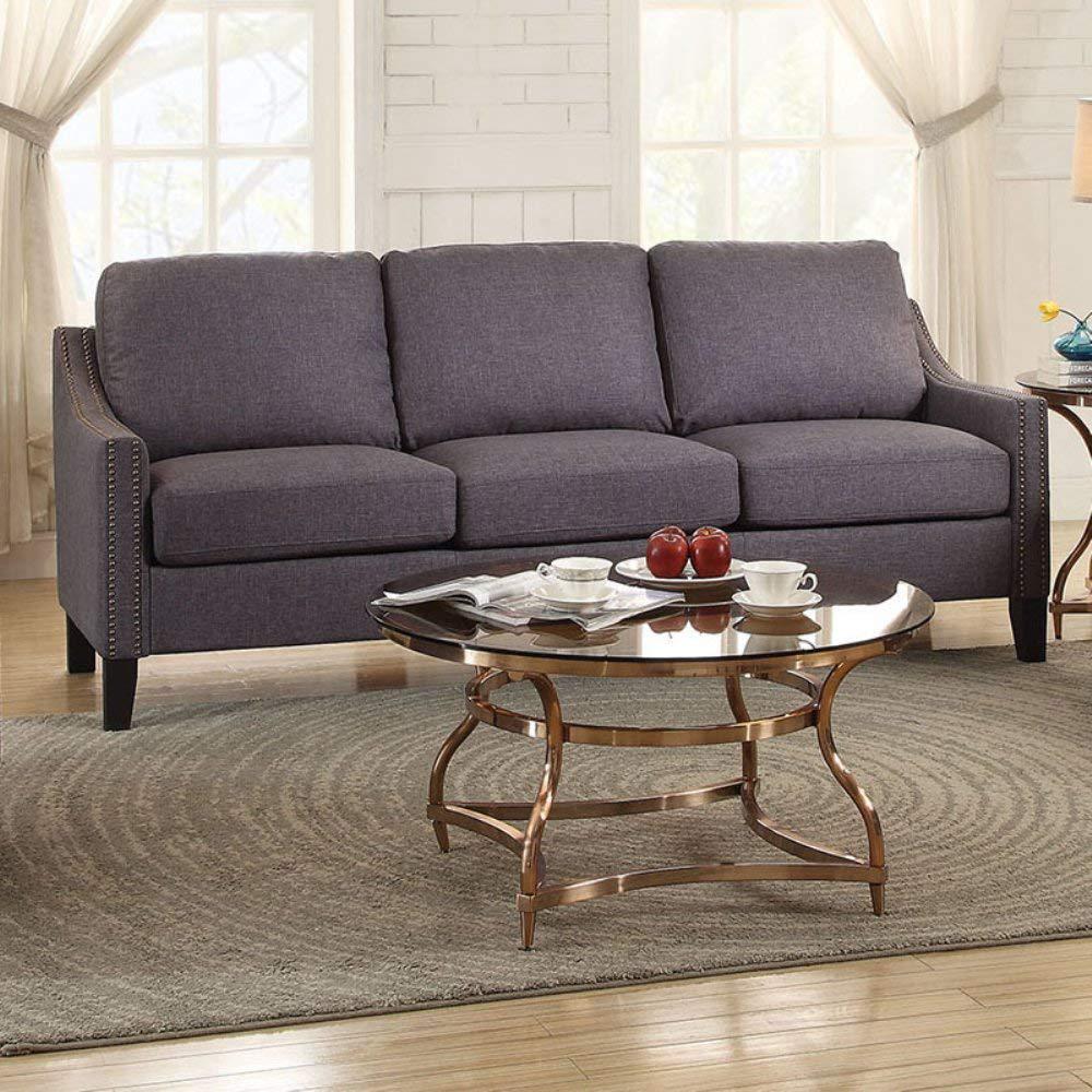 68" X 31" X 36" Gray Linen Sofa - 285960. Picture 2