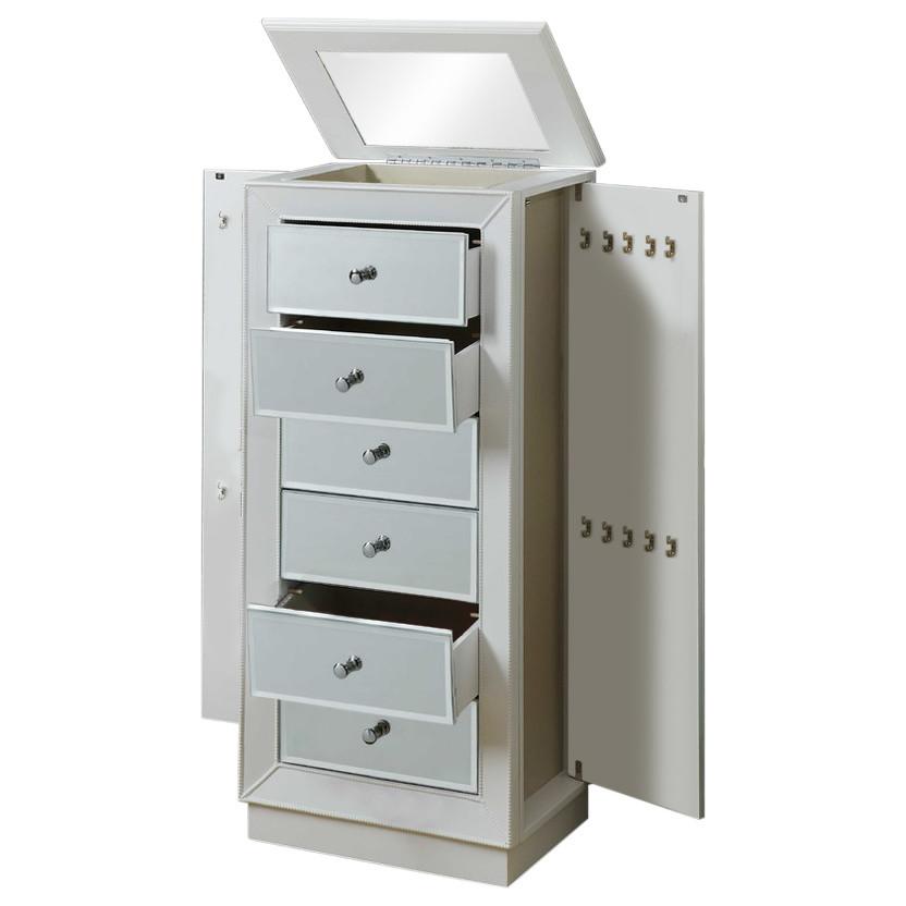 18" X 12" X 38" White Jewelry Armoire - 286101. Picture 3