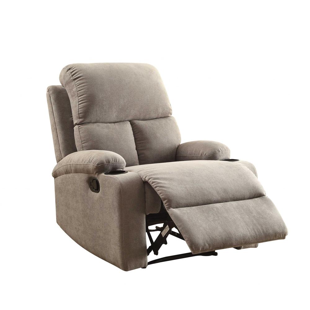 32" X 37" X 39" Gray Linen Fabric Recliner - 286183. Picture 2